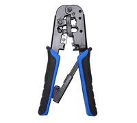 Rfeeuubft Multifunctional Crystal Crimping Tools Ratchet Crimping Tools Network Cable Clamp for 4P 6P 8P Rj-11 / Rj-12 Rj-45