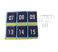 Rfeeuubft Pocket Numbered Classroom Organiser for Mobile Phone Holder (30 Pockets, Blue Pockets)