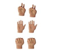 Rfeeuubft Stretchable Hands Cat Toy, Mini Hands for Cats, New Stretchable Hands Cat Toy, Finger Gloves for Cats Easy Install 6PCS