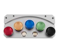 Rfeeuubft Watch Oil Cup Oil Stand Die-Cast 5 Oil Bowls Cup with Lid Watch Repair Tool Oil Grease Storage for Watchmakers, As Shown, A