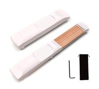 Rfeeuubft White Pocket Guitar Beginner'S Guitar Folk Music Six-String Finger Guitar Exerciser Auxiliary Instrument Chord Artifact