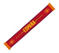 RFEF Spain Scarf 2026 - Official Spanish National Team Scarf with RFEF Crest, Yellow Fringes and Red Graphics