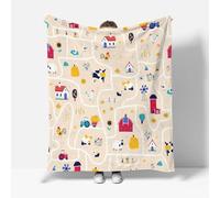 RFFLUX 3D Farm Throw Blankets 100x130 cm Soft Warm Cozy Microfiber Flannel Fleece Cartoon Tractor Blanket Sofa Lightweight Summer Machine Washable Bedspread for Bed and Couch（Style 147-20）