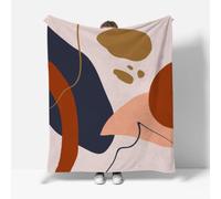 RFFLUX Boho Throw Blankets 180x220 cm Soft Warm Cozy Microfiber Fleece Flannel Abstract Aesthetic Blanket Sofa Lightweight Summer Machine Washable Bedspread for Bed Couch（Style 226-14）