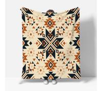 RFFLUX Boho Throw Blankets 180x220 cm Soft Warm Cozy Microfiber Fleece Flannel Abstract Aesthetic Blanket Sofa Lightweight Summer Machine Washable Bedspread for Bed Couch（Style 222-4）