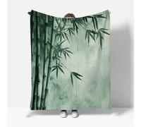RFFLUX Japan Style Throw Blankets 150x200 cm Soft Warm Cozy Microfiber Fleece Flannel Bamboo Blanket Sofa Lightweight Summer Machine Washable Bedspread for Bed Couch（Style 229-1）