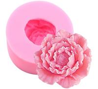 RFGHAC 3D Peony Flower Silicone Fondant Moulds for Cake Decorating Jello Sugar Chocolate Polymer Clay Soap Candle