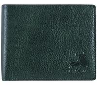 RFID Bifold Leather Wallet For Men with Flip Up ID in Vintage Buffalo Brown, Buffalo Wild Green Trail, Classic