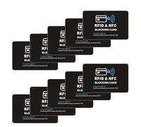 RFID Blocking Card, 10 Pcs Safe Card RFID Blocking Card, Credit Card Holder RFIDBlocking Protector, Bank Card Protector for Wallet & RFID Purses for Women, Safe Shield Credit Card Protection (10)
