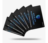 RFID Blocking Card, Credit Card Protection Blocking Card, Anti-Theft NFC Blocker Contactless, Ultra Thin Credit Card Protector, Slim NFC Blocker for Wallets,Card Blocker (86 * 54 * 0.86mm)