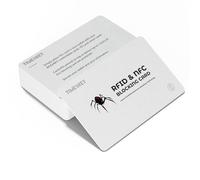 RFID Blocking Card Credit Card Protectors NFC Contactless Cards Protection Blocking Cards anti rfid NFC Contactless Bank Debit Credit Card Protector ID ATM Guard Card, Spider-6pcs, Fashion