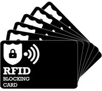 RFID Blocking Card Safecard Credit Card Holder RFID Blocking Card scan Proof Card Ultra Slim Anti Theft Ultra Thin Minimalist Secure Bank Card Holder Bank Credit Card Protector Security Proof Blocker