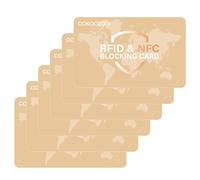 RFID Blocking Cards - 6 Pcs Credit Card Protector,Credit Card Force Field, Force Field Max Data & Credit Card Protectors, for Identity Document, Passport, Entire Wallet Etc -No Batteries Required