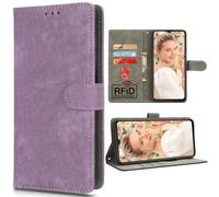 RFID Blocking Case for ZTE Blade A76 4G, Kickstand, Card Holder, Wallet Cover for ZTE Blade A76 4G-04