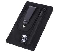 RFID Blocking Clip Stash Pocket Travel Wallet Blocking Clip Pocket Compact Hidden Belt Pouch Slim Cash Card Holder Ultra Thin Anti-Theft Travel Pouch with Credit Card Slots for Women Men