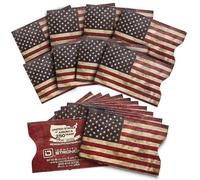 RFID Blocking Credit Card Sleeve Protectors - USA Made Slim Wallet Inserts for Credit Cards, Debit Cards & ID Protection, Red, Patriotic