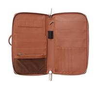 RFID Blocking Family Passport Holder Wallet 6,Premium Leather Travel Document Organizer for Women and Men,Travel Wallet for Credit Card, Brown, 8.93 x 5.51 x 1.06 inches, Classic