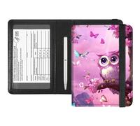 RFID Blocking Passport Holder & Vaccine Card Protector - Waterproof Travel Document Organizer with CDC Card Slot,Credit Card Pockets - PU Leather Cover for Women & Men,Cute Little Owl