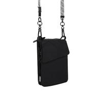 RFID Blocking Passport Wallet for Travel, Multi-Purpose Nylon Crossbody Neck Wallet with Detachable Phone Lanyard, Water-Repellent Anti-Theft Travel Organizer for Women Men, Black, Rfid Blocking