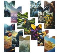 RFID Blocking Sleeves 15 Pack Nature Theme - Credit Card Protector Sleeves with Unique Nature Photography Designs, 4-Layer Aluminium Foil Construction, Ultra-Thin Identity Theft Protection