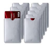 RFID Blocking Sleeves - RFID Card Holder Credit Card Protector for Identity Theft Protection, silver, Rfid Card Holder