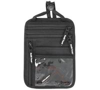 RFID Blocking Travel Neck Wallet - Sleek, Secure Passport Holder and Money Pouch with Adjustable Neck Strap for Men and Women to Keep Cash, Credit Cards and Travel Documents Safe - Black