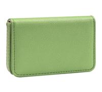 RFID Blocking Wallet - Minimalist Leather Business Credit Card Holder, Banana Green, Small