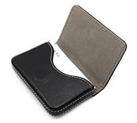RFID Blocking Wallet - Minimalist Leather Business Credit Card Holder - Black