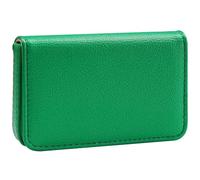 RFID Blocking Wallet - Minimalist Leather Business Credit Card Holder, Dark Green, Small