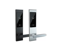 RFID Card Hotel Lock Management System/Metal Intelligent Induction Lock+Card (2037-Left pull-Silver)