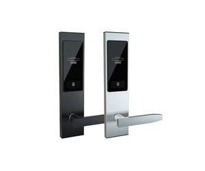RFID Card Hotel Lock Management System/Metal Intelligent Induction Lock+Card (2037-Right push-Black)