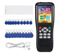 RFID Copier Reader Writer, RFID Duplicator for NFC Card Duplication and Encoding, Key Fob Copier Supports T557 125kHz and H-ID Cards, ID 125kHz Keyfobs, and IC 13.56MHz