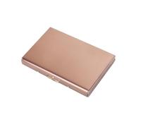 RFID Credit Card Holder Men Minimalist Wallet Aluminium Bank Cardholder Case with Money Clip Designer Porte Carte(Rose Gold)