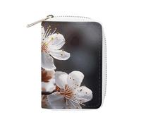 RFID Credit Card Holder Wallets for Women Cute Small Leather Ladies Cardholder Wallets Beautiful Flowers in Bloom Card Organizer Case with Zipper, style, 16x11.5cm