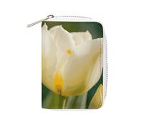 RFID Credit Card Holder Wallets for Women Cute Small Leather Ladies Cardholder Wallets Two Flower in Bloom Card Organizer Case with Zipper, style, 16x11.5cm