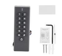 RFID Keypad Access Control System, Door Security Device with IP67 Rating, 3000 User Capacity, Card or Password Entry, ABS Plastic Case for Outdoor Use, Includes Exit But