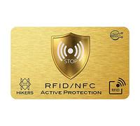 RFID/NFC Blocking Card - Signal Blocker, Contactless Cards Protection - 1 Card Protects Your Entire Wallet - No Fiddly Sleeves - Wallets & Clip Holders, Walletguard - Safeguard Antispying Safety