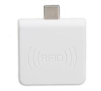 RFID Reader, 13.56Mhz Reader, Type C Radio Frequency Identification Card Reader, Contactless Mobile Phone Card Reader, for XP 7 10 (White)