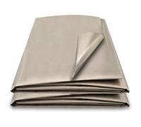 RFID Shielding Material EMF Protection for Phone and WiFi Faraday Fabric Sheet Military Nickel Copper Fabric Blocks RF Signals Micro-Wave Oven,RF,EMI,WiFi,Cell Phone,silver-4m