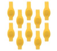 RFID Silicone Wristband 13.56MHz, 10pcs Waterproof IC Bracelets, Multi - Color Soft Bands - Durable Material, High Stability, Ideal for Pools and Saunas (Yellow)