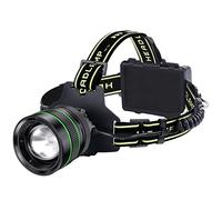 RFIUCH 2000LM Super Bright LED Rechargeable Headlamp, Zoomable Head lamp with 5 Lighting Modes, 90° Adjustable & IP67 Waterproof for Camping | Hiking | Climbing | Fishing | Hunting | Auto Repair