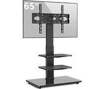RFIVER Freestanding Floor TV Stand for 32-70 inch TVs up to 50kg, Black