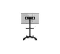 RFIVER Mobile TV Stand on wheels for 27-60 Inch TVs, Tilt Height Adjustable Rolling TV Trolley with Bracket Mount max VESA 400x400mm max 40kgs