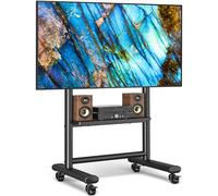 RFIVER Mobile TV Stand on Wheels for 50-86 Inch TVs up to 68 kg