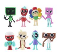 RFJYGWQM 8Pcs Cartoon Action Figures Set, Dan-ddy Cartoon Figures, Horror Game Figures, Collection Figures Set Collectable Ornaments Gift Toys for Fans Kid Adult