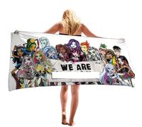 RFJYGWQM Monster Girls Beach Towel, Beach Swimming Towels for Girls Kids Children's Bath Towel Monster Beach Towel, Quick Dry Swimming Towels for Beach Bath Adults Girls