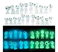 RFJYGWQM Tree Elves Figures, 20 Pcs Tree Elves Figures Glow in Dark, Fairy Garden Decor, Statue for Micro Landscape DIY, Succulents Pot Decor, Princess Mononoke Tree Spirits