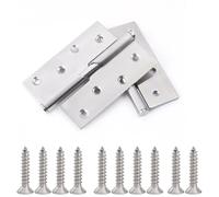 rflaueo 2pcs 3" Lift Off Door Hinges Rising Butt Left Handed Lift Off Door Hinge Stainless Steel for Internal External Doors(U20-2)
