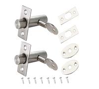 rflaueo 2pcs Door Security Rack Bolt Stainless Steel Door Bolts with Keys and Screws Door Mortice Rack Bolt(U36-2)