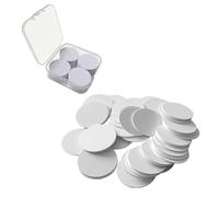 rflaueo 50pcs Round 25mm NFC Tags Blank NFC Cards Waterproof Quick Data Transfer NFC Stickers for iOS NFC Round Cards Blank NFC Cards Compatible with iPhone and All Other NFC Enabled Devices (U147-50)